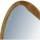 Mirror Rubberwood Natural 70x3x119cm