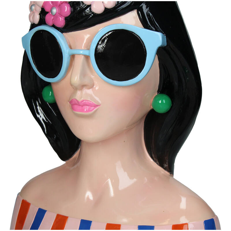 Vase Fashion Lady Polyresin Mix 23x15x30cm
