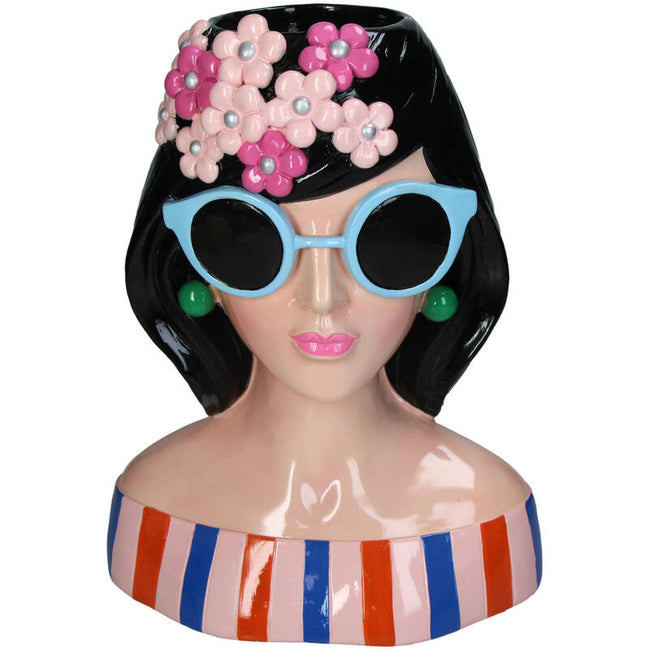 Vase Fashion Lady Polyresin Mix 23x15x30cm