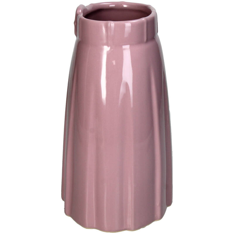 Vase Skirt Fine Earthenware Pink 16.5x13x22cm