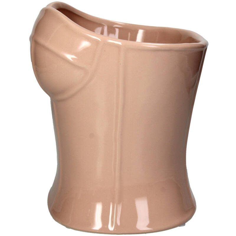 Vase Buste Fine Earthenware Peach 23.5x17x21cm