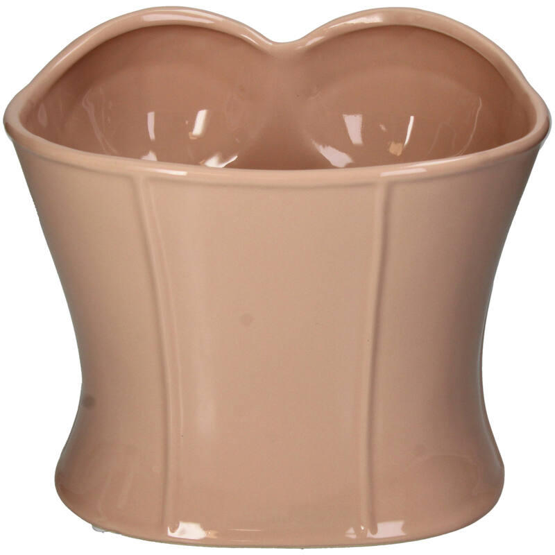 Vase Buste Fine Earthenware Peach 23.5x17x21cm