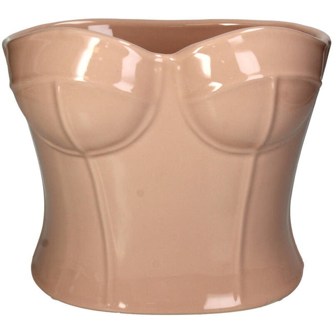 Vase Buste Fine Earthenware Peach 23.5x17x21cm
