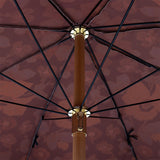HKliving Beach Umbrella Floral Energy