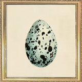 Mint Green Dotted Egg 15x15 Gold Frame