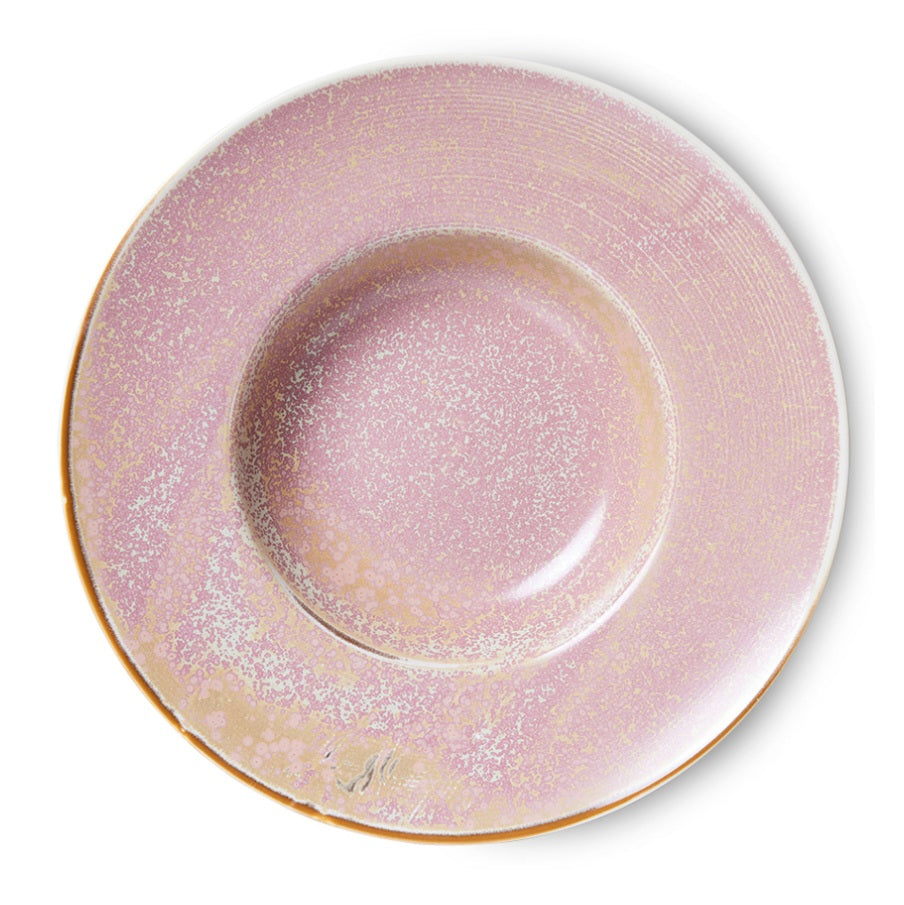 HKliving Pasta Plate Rustic Pink