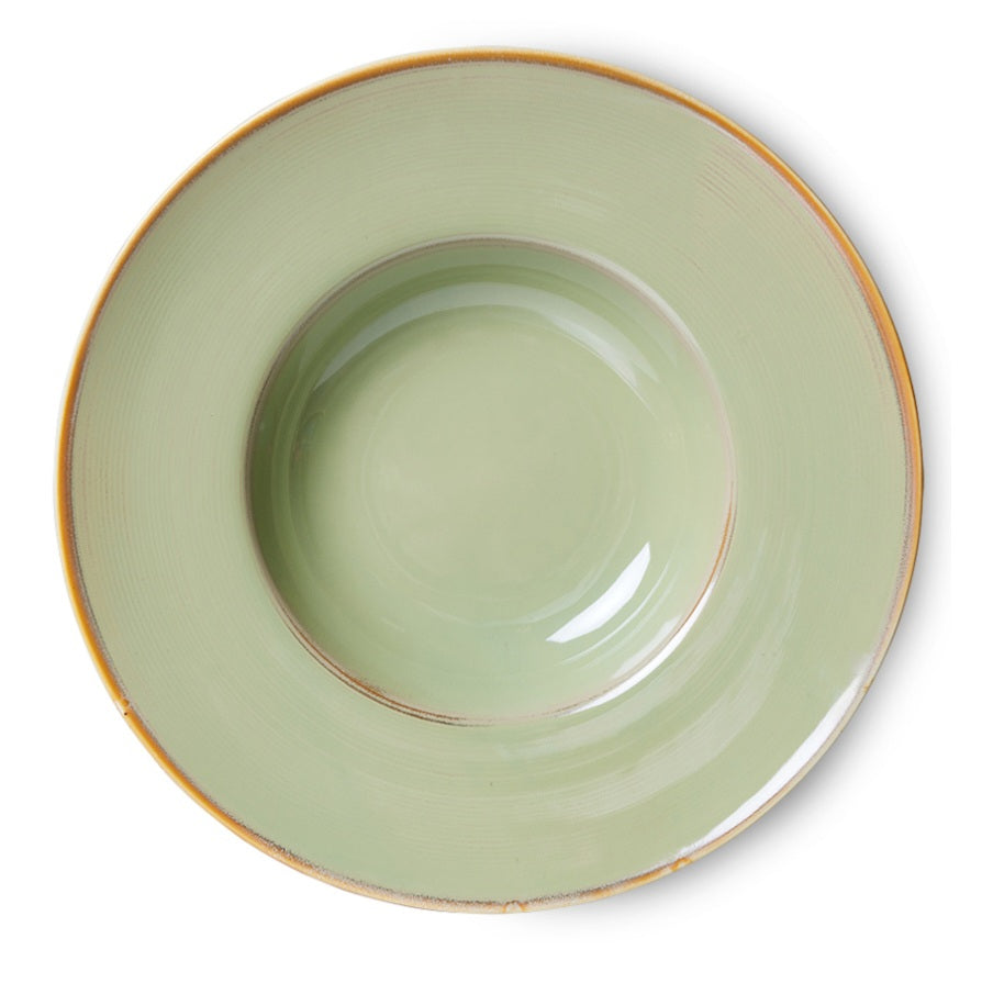 HKliving Pasta Plate Moss Green
