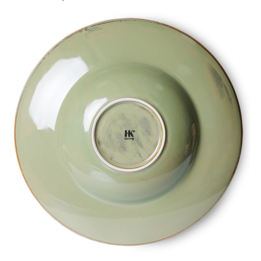 HKliving Pasta Plate Moss Green