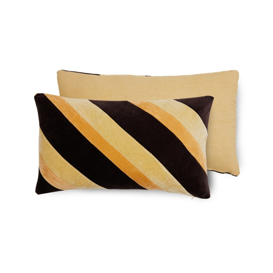 Striped Velvet Cushion Fame (60X35CM)