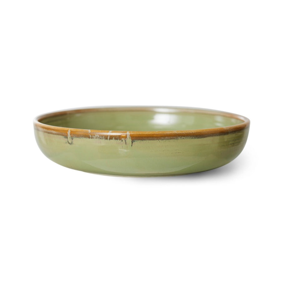 HKliving Deep Plate L Moss Green