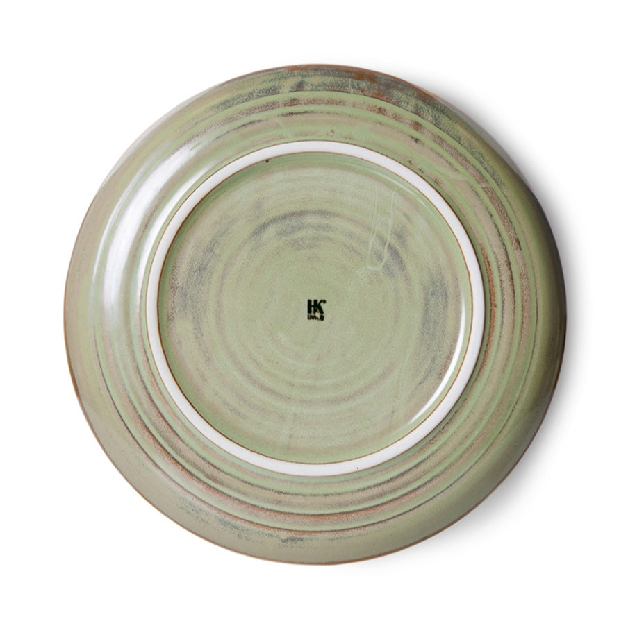 HKliving Deep Plate L Moss Green