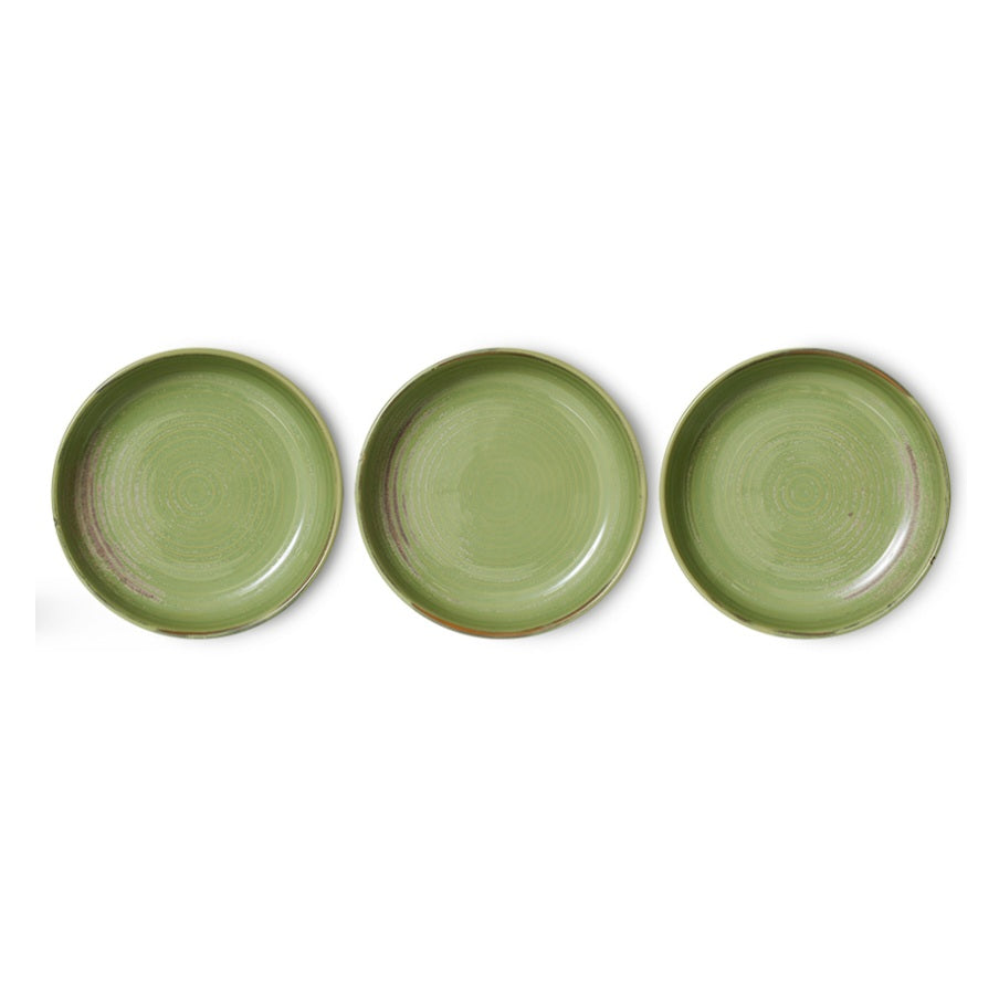 HKliving Deep Plate L Moss Green