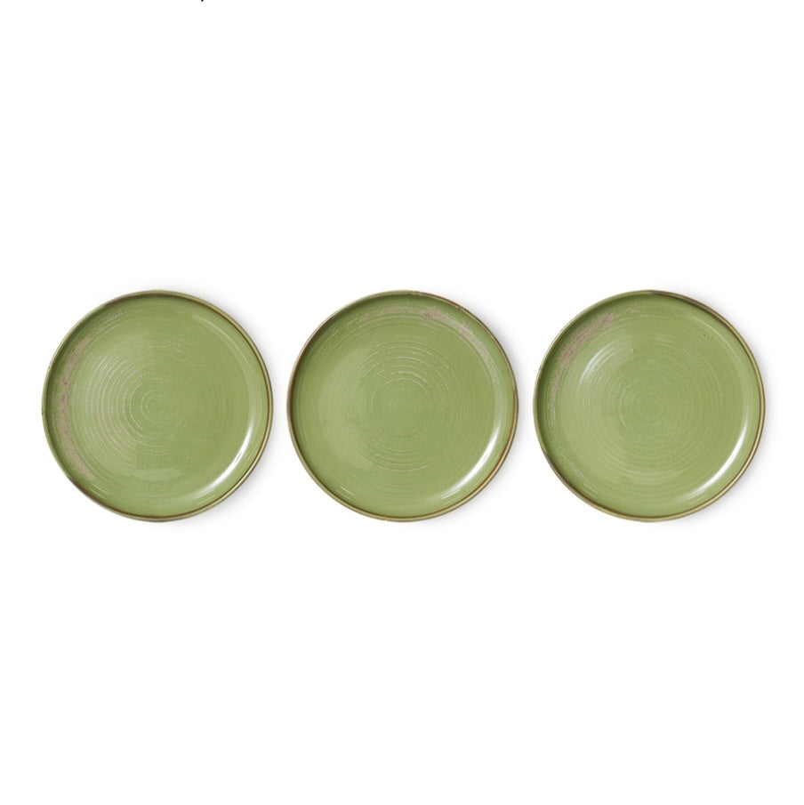 HKliving Dinner Plate Moss Green