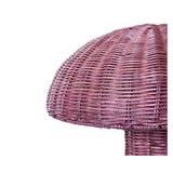 HKliving Rattan Table Lamp Burgundy