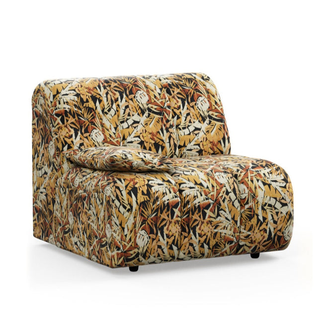 HKliving Wave Couch / Element Left Low Arm / Printed Hoollywood