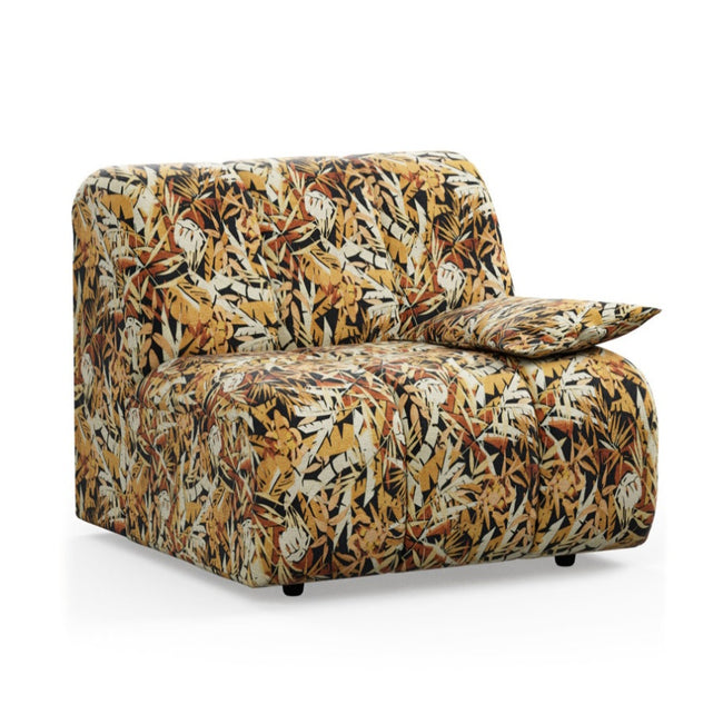 HKliving Wave Couch / Element Right Low Arm / Printed Hoollywood