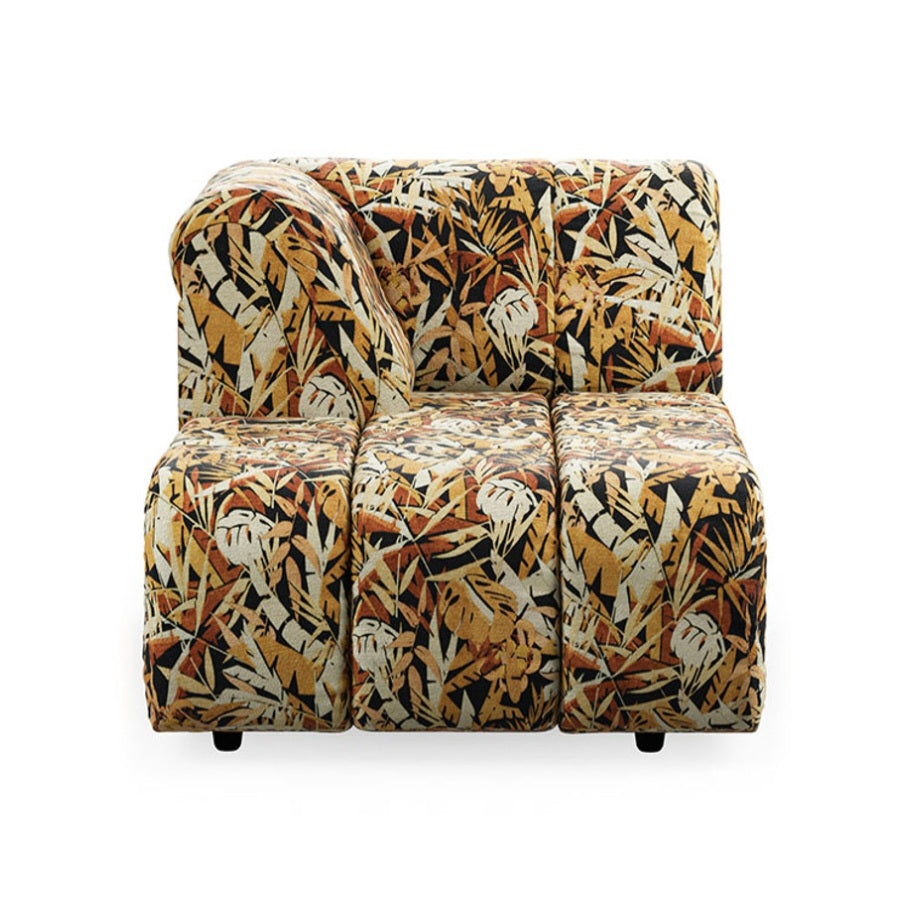 HKliving Wave Couch / Element Left Divan / Printed Hoollywood