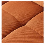 HKliving Wave Couch / Element Left Low Arm / Corduroy Rib / Dusty Orange