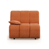 HKliving Wave Couch / Element Left Low Arm / Corduroy Rib / Dusty Orange