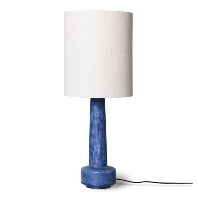 HKliving Retro Stoneware Lamp Base Blue