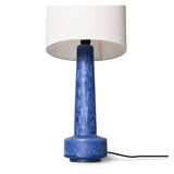 HKliving Retro Stoneware Lamp Base Blue