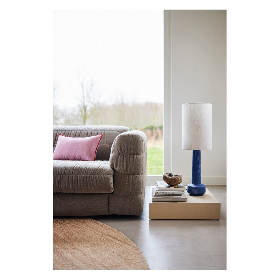 HKliving Retro Stoneware Lamp Base Blue