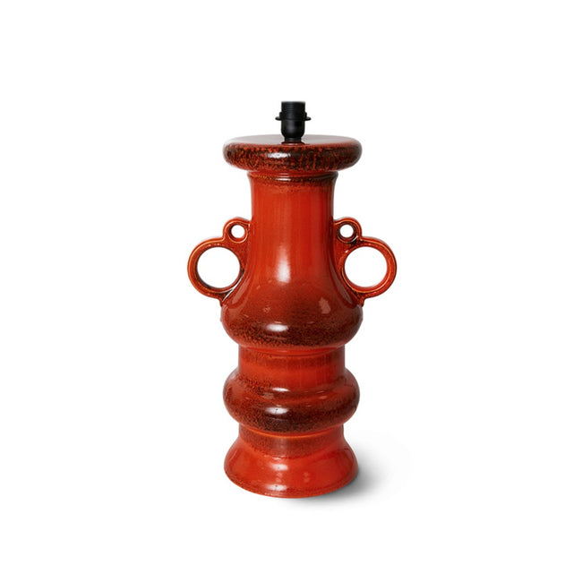 HKliving Grand Table Lamp Base Glazed Orange