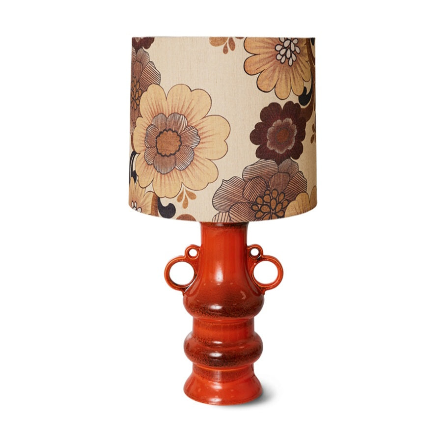 HKliving Grand Table Lamp Base Glazed Orange