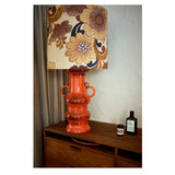 HKliving Grand Table Lamp Base Glazed Orange