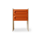 HKliving Space Nightstand Orange / Cream