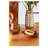 HKLIVING  Ceramic Ribble Vase Chrome