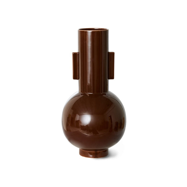 HKliving Ceramic Vase Espresso L