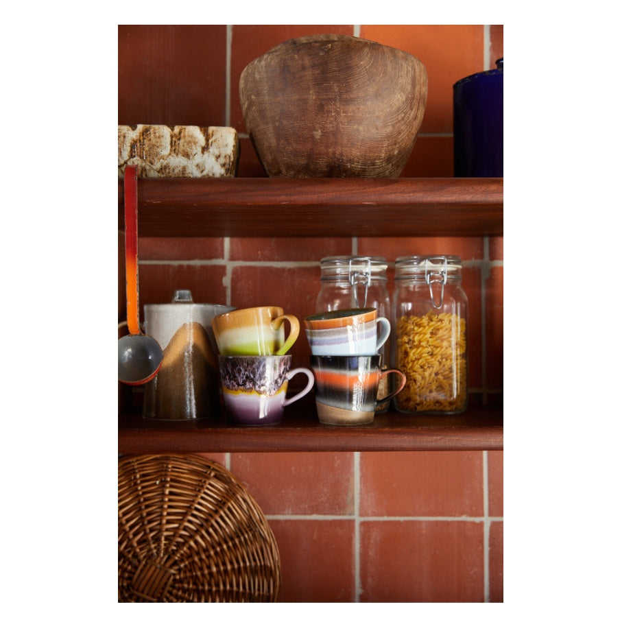 HKliving 70s Ceramics: Cappuccino Mug, Eclipse
