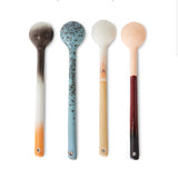 HKliving 70s Ceramics: Spoons L, Breeze (set of 4)