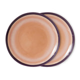 HKLIVING 70s Ceramics: Dinner Plates, Bedrock (set of 2)
