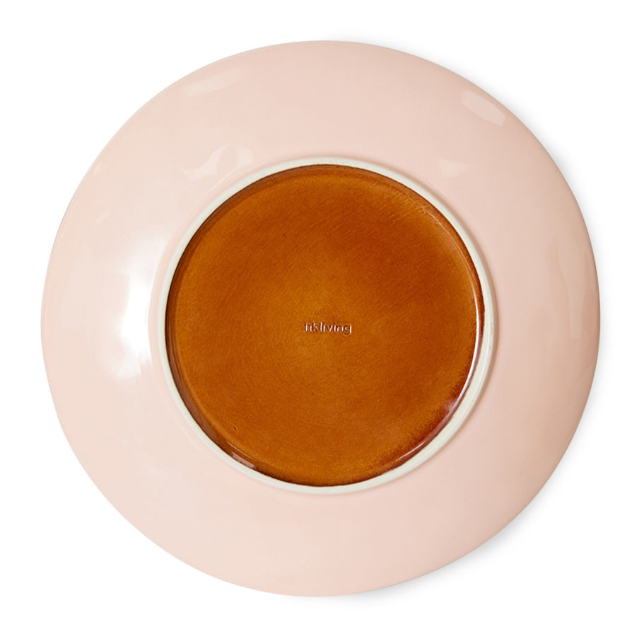 HKliving 70s Ceramics: Dinner Plates, Bedrock (set of 2)