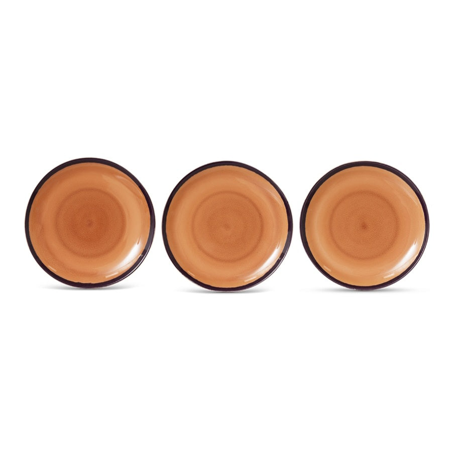 HKliving 70s Ceramics: Dinner Plates, Bedrock (set of 2)
