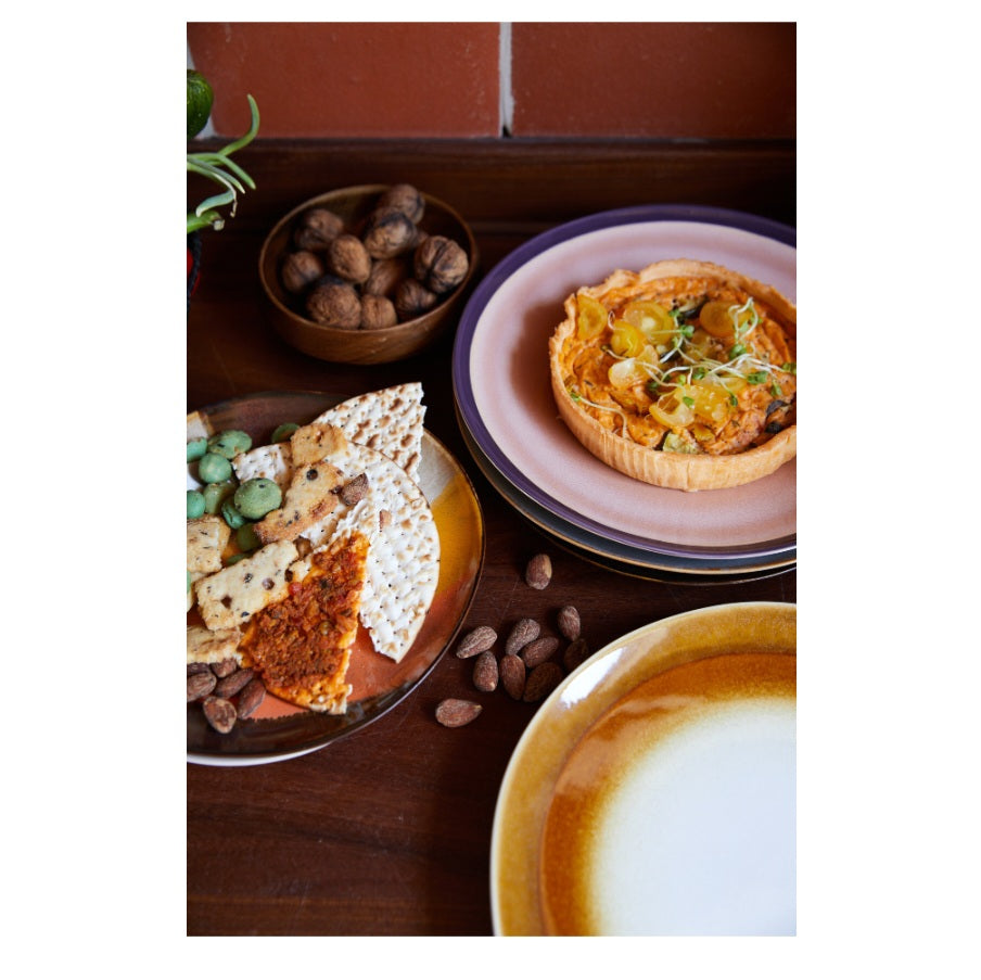HKliving 70s Ceramics: Dinner Plates, Bedrock (set of 2)