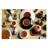 HKliving 70s Ceramics: Dessert Plates, Sunshine (set of 2)