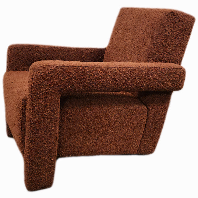 Utrecht Style Armchair Red  Boucle