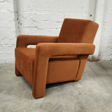 Utrecht Style Armchair Burnt Orange Velvet