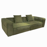 Cubic Studio Sofa Army Green Corduroy 3 Seater