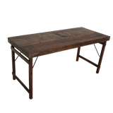 Dining Table Folding Brown