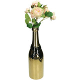 Vase Champagne Bottle Gold