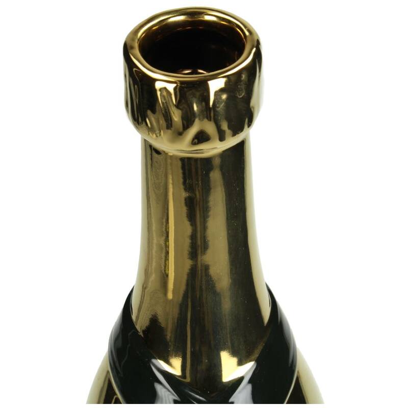 Vase Champagne Bottle Gold