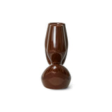 HKliving Ceramic Vase Organic Espresso, L