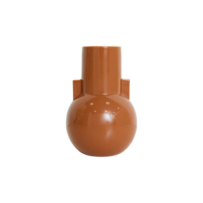 HKliving Ceramic Vase Caramel, S