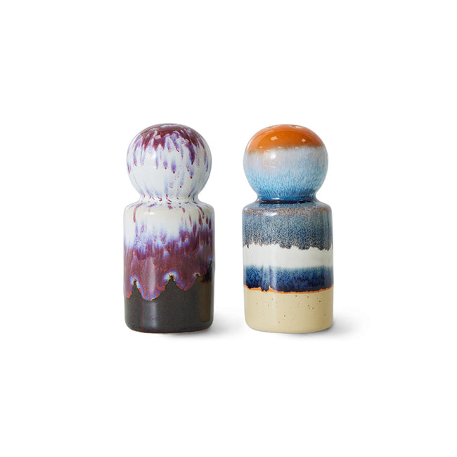 HKLIVING 70s Ceramics: Pepper & Salt Jar Stargaze