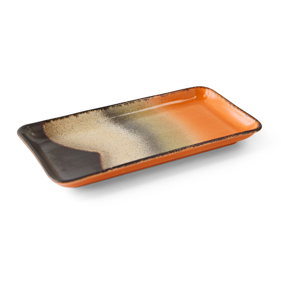 HKliving 70s Ceramics: Small Trays Twenty Four Hours, Set Of 2