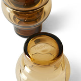 HKliving 70s Glassware: Bulb Glasses Amber (set of 4)